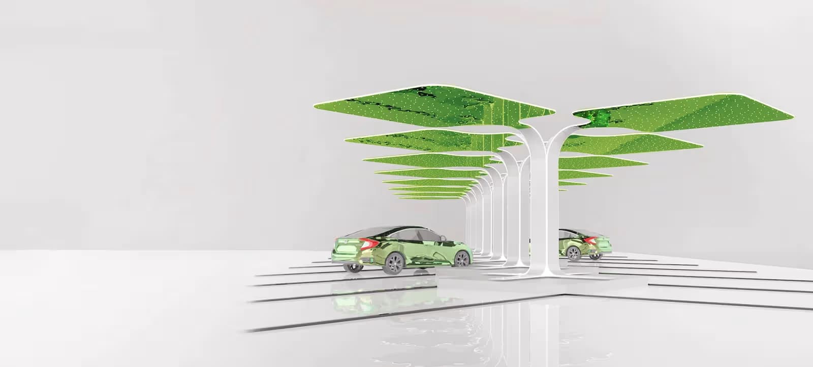 EV Charging Station Background