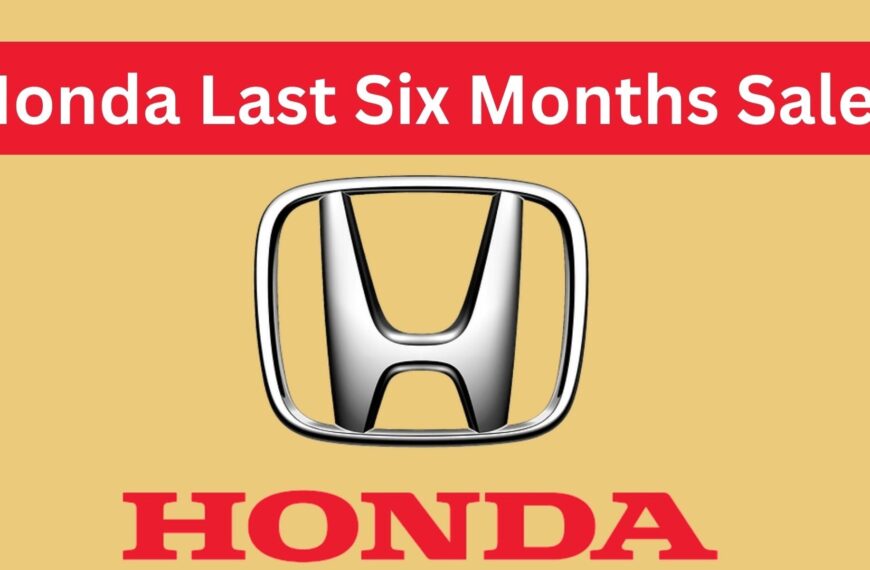 Honda Last Six Month Sales